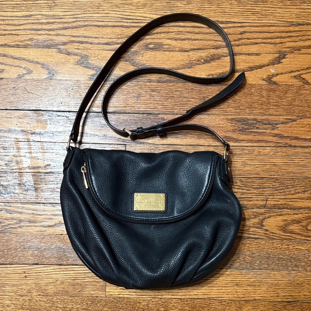 Marc Jacobs Black Leather Crossbody Bag